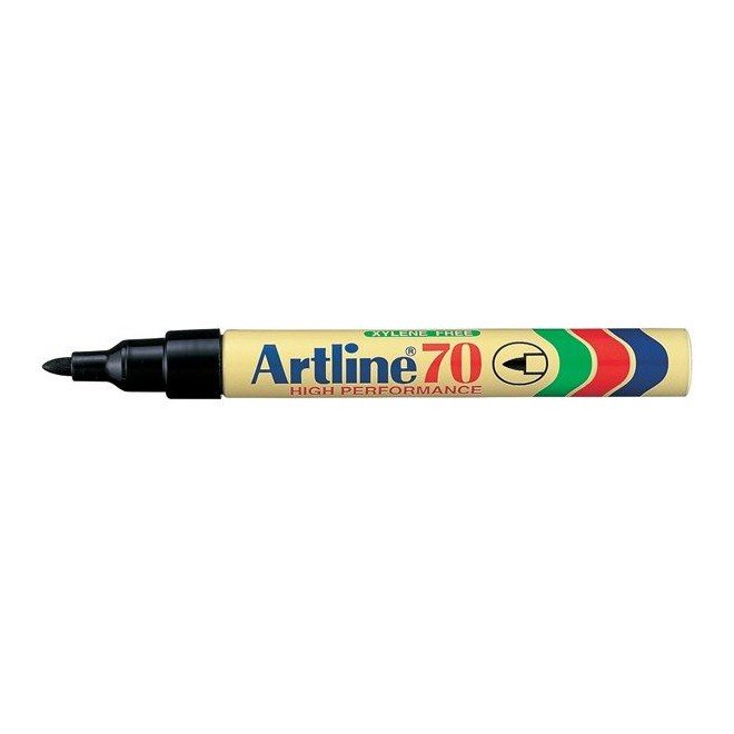 ปากกาเคมี (มาร์กเกอร์ลบไม่ได้) Artline 70 หัวกลม 1.5 มม.