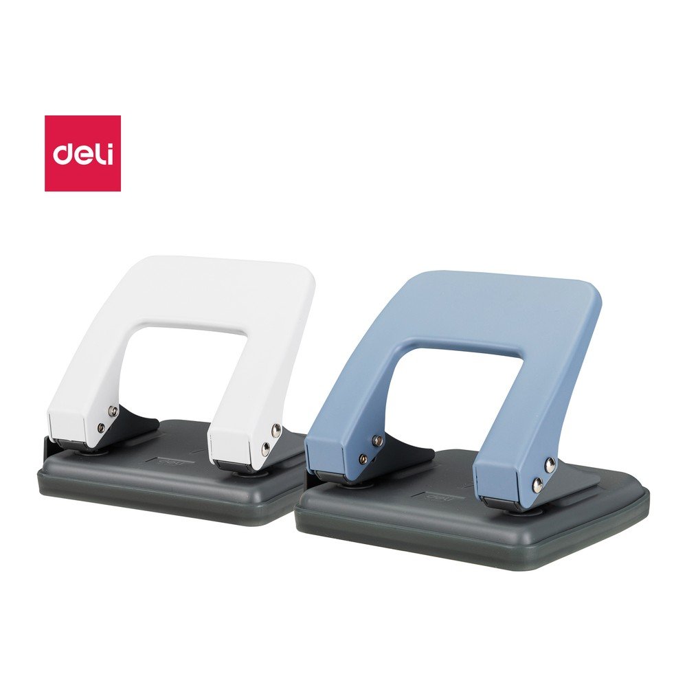 เครื่องเจาะกระดาษ 2 รู Deli E0102 เจาะได้ 20 แผ่น