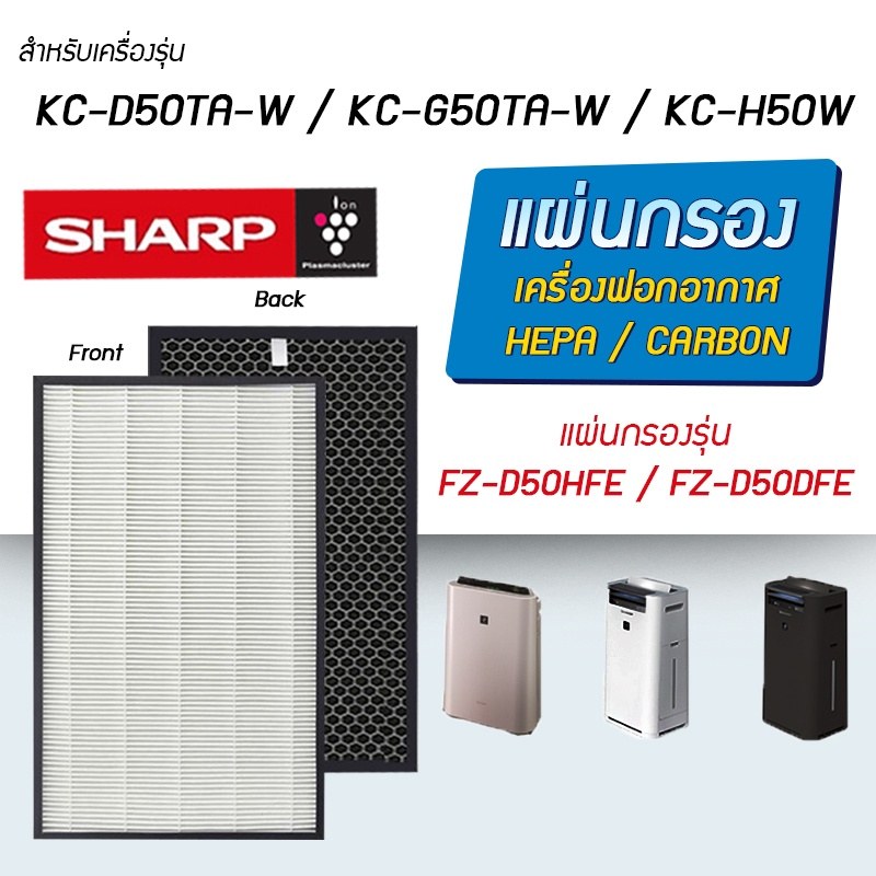ไส้กรองเครื่องฟอกอากาศ รุ่น KC-G50TA-W
