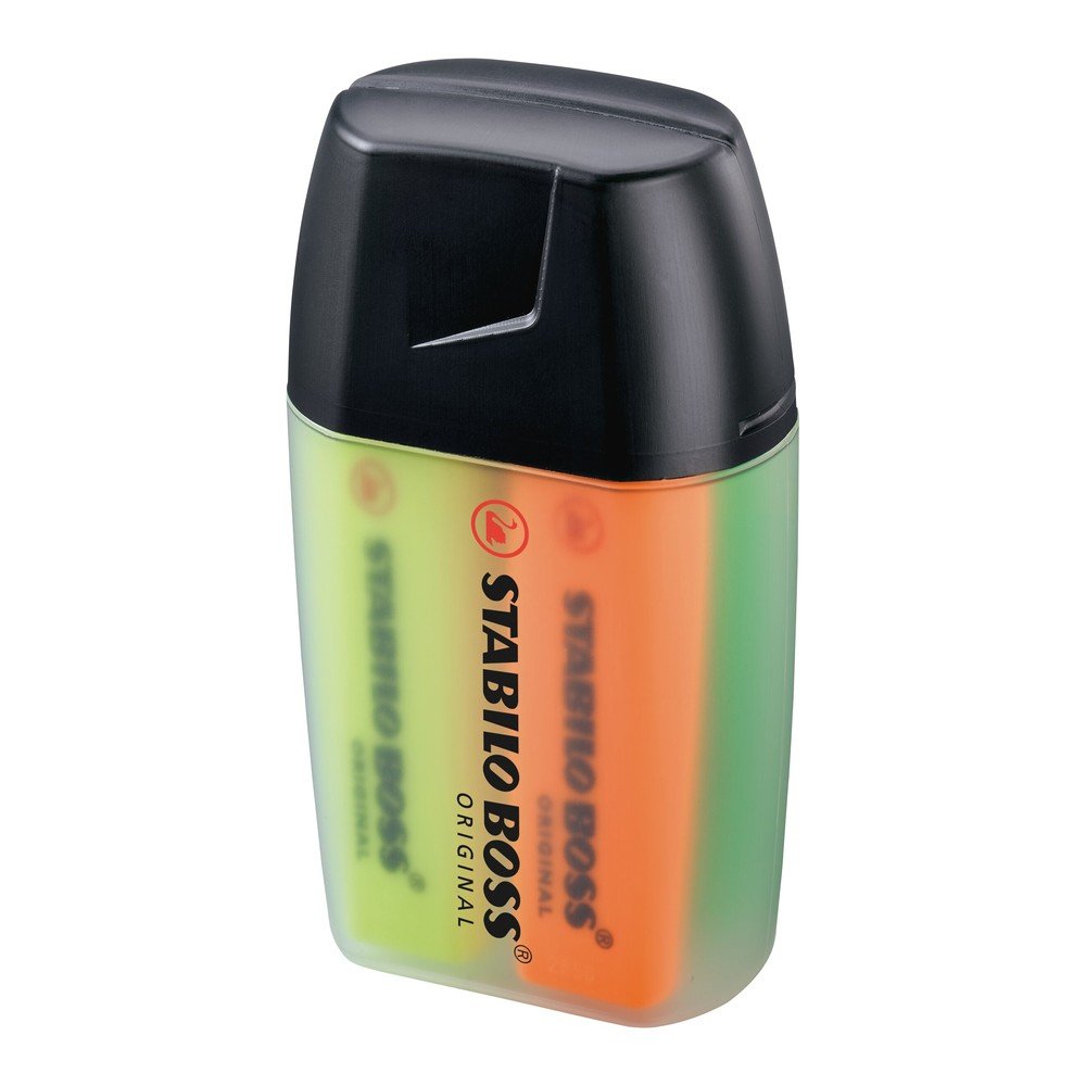 ปากกาเน้นข้อความ STABILO BOSS ORIGINAL กล่อง Big BOSS Box 4 สี